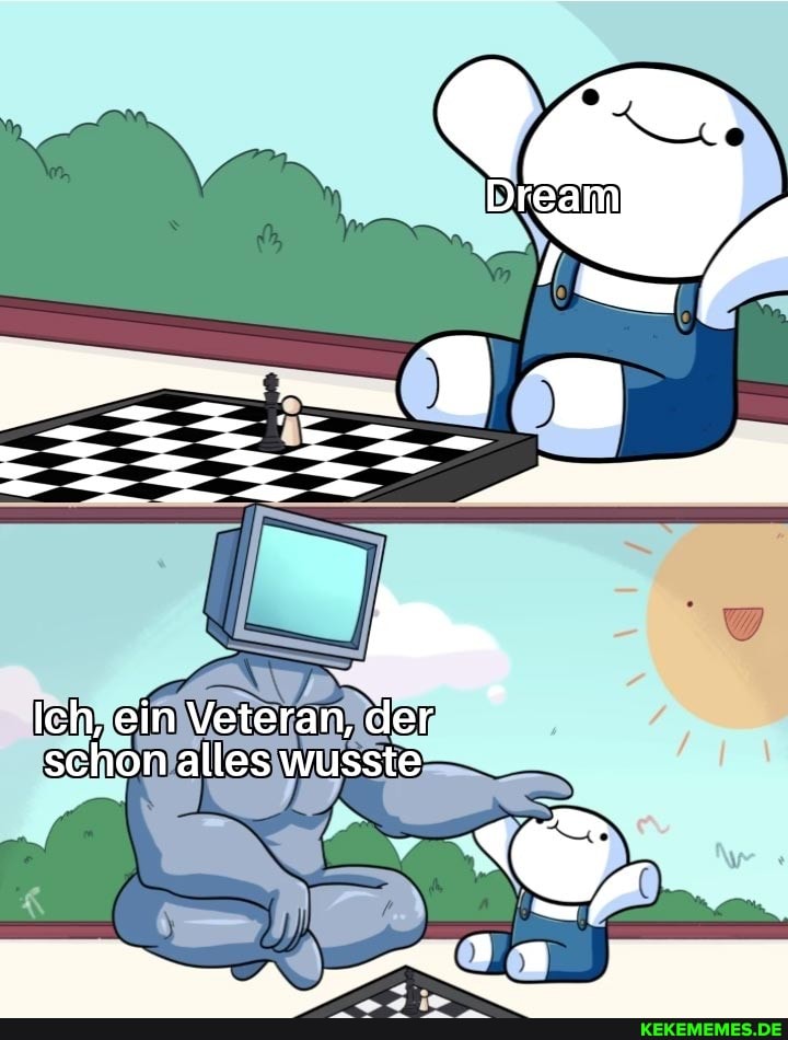 Ich, ein Veteran, der schon alles wusste
wo