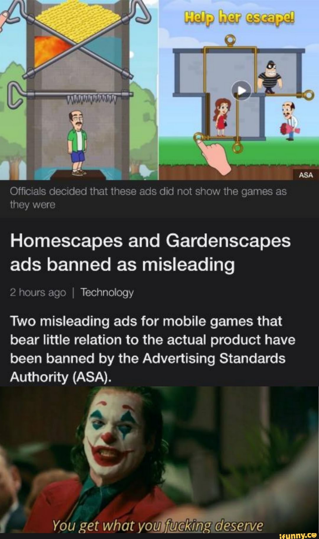 homescapes false ads