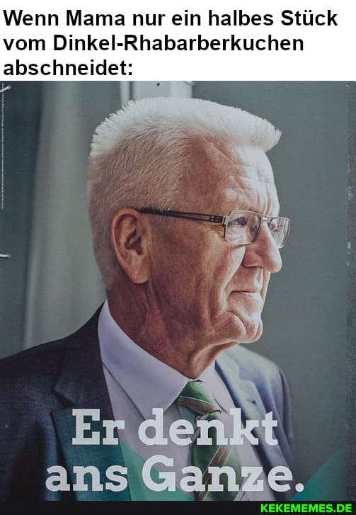 Wenn Mama nur ein halbes Stück vom Dinkel-Rhabarberkuchen abschneidet:
ane