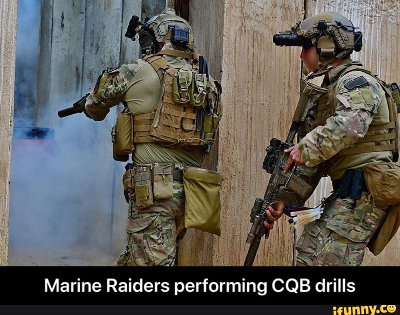 Marine Raiders performing CQB drills
