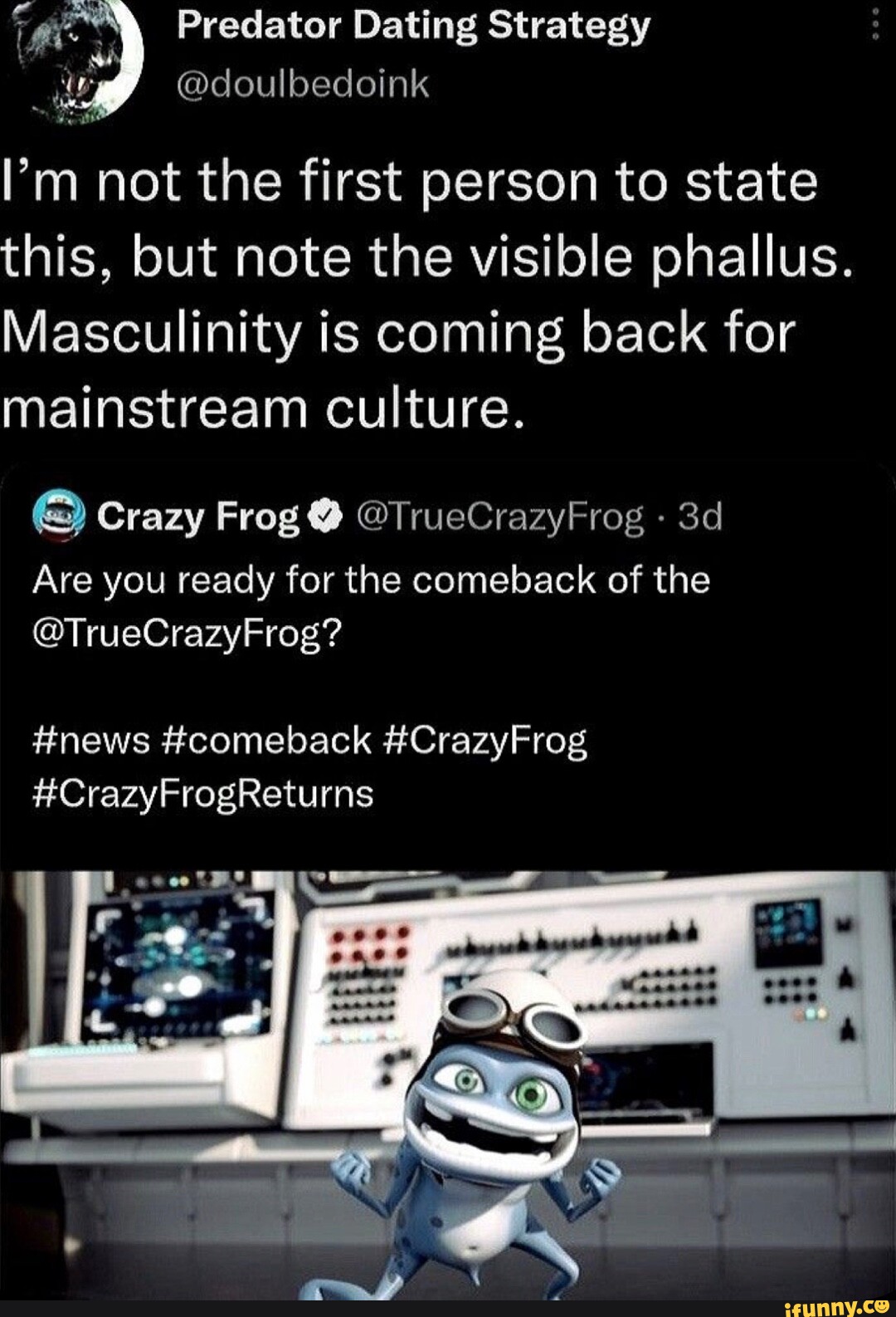 Crazy Frog (@TrueCrazyFrog) / X