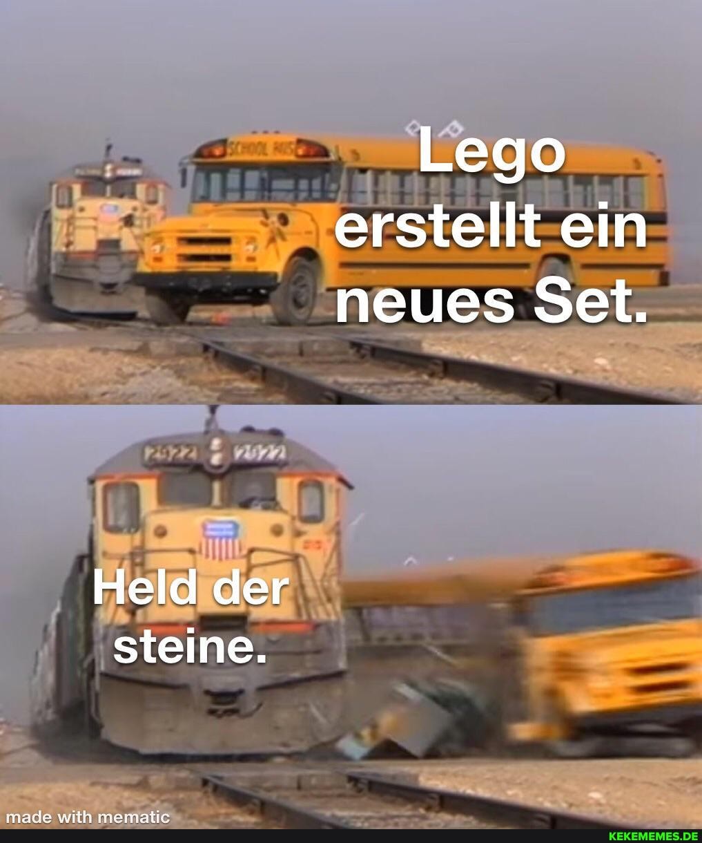 Lego erstellt ein neues Set.
Held der steine.