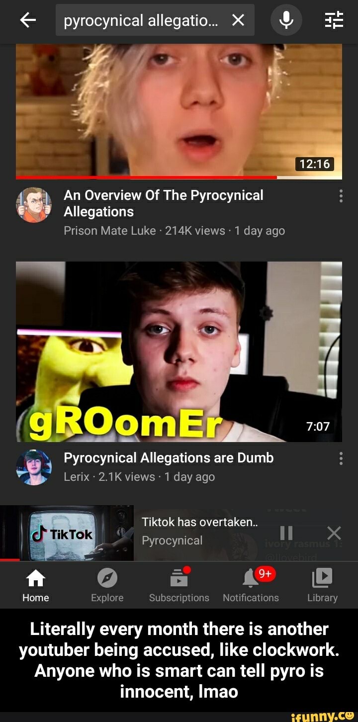 Pyrocynical allegatio.. Th An Overview Of The Pyrocynical Allegations ...