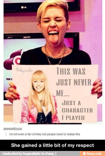 She gained a little bit of my respect - She gained a little bit of my respect