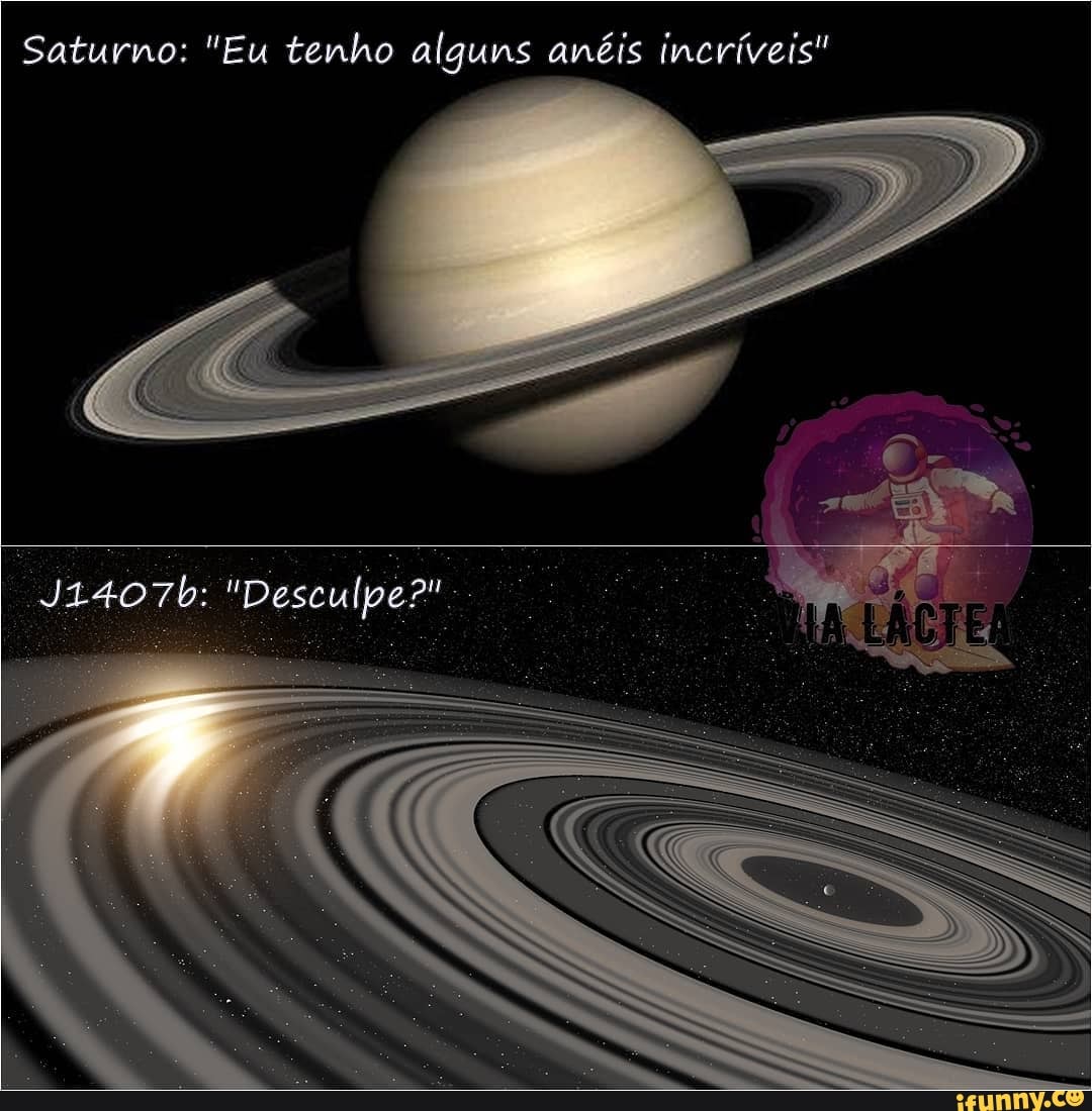 Saturno: "Eu tenho alguns anéis incríveis"