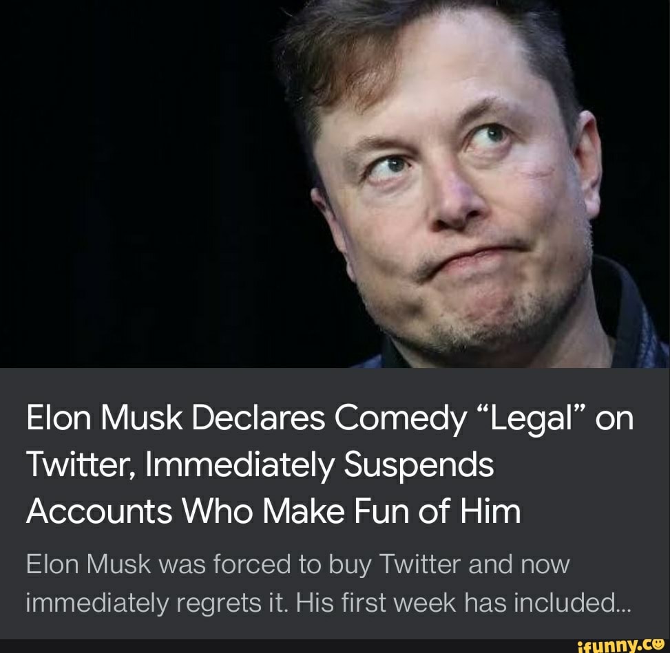 Elon Musk Declares Comedy 