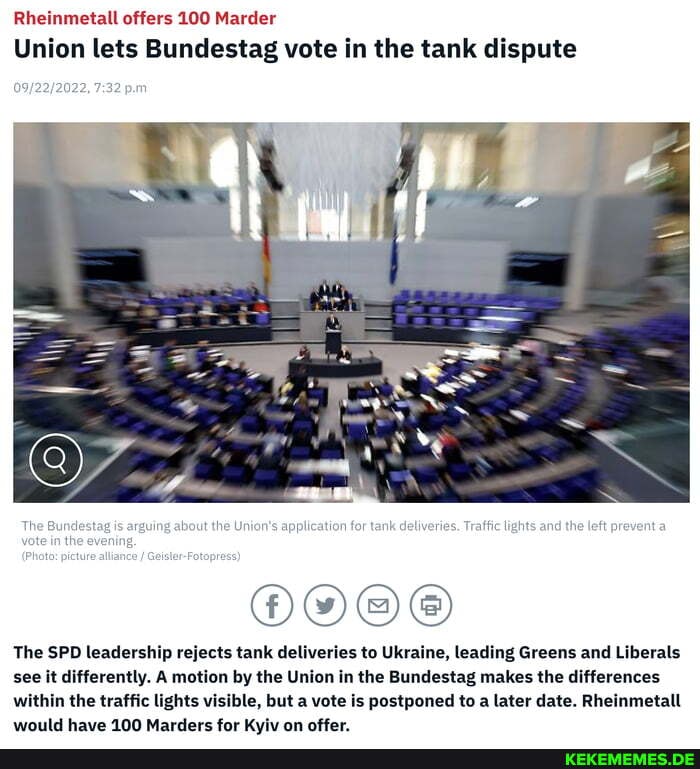 Rheinmetall offers 100 Marder ion lets Bundestag vote in the tank dispute NI tho