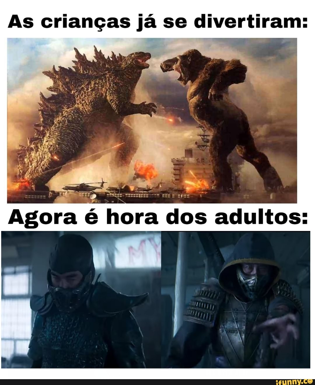 As crianças já se divertiram:
ÃO
Agora é hora dos adultos: