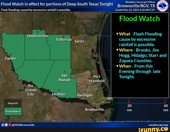 Weather Forecast Office Flood Watch in effect for portions of Deep