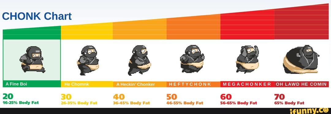 CHONK Chart Fine Boi 20 HEFTYCHONK MEGACHONKER OH LAWD HE COMIN 50 60 ...