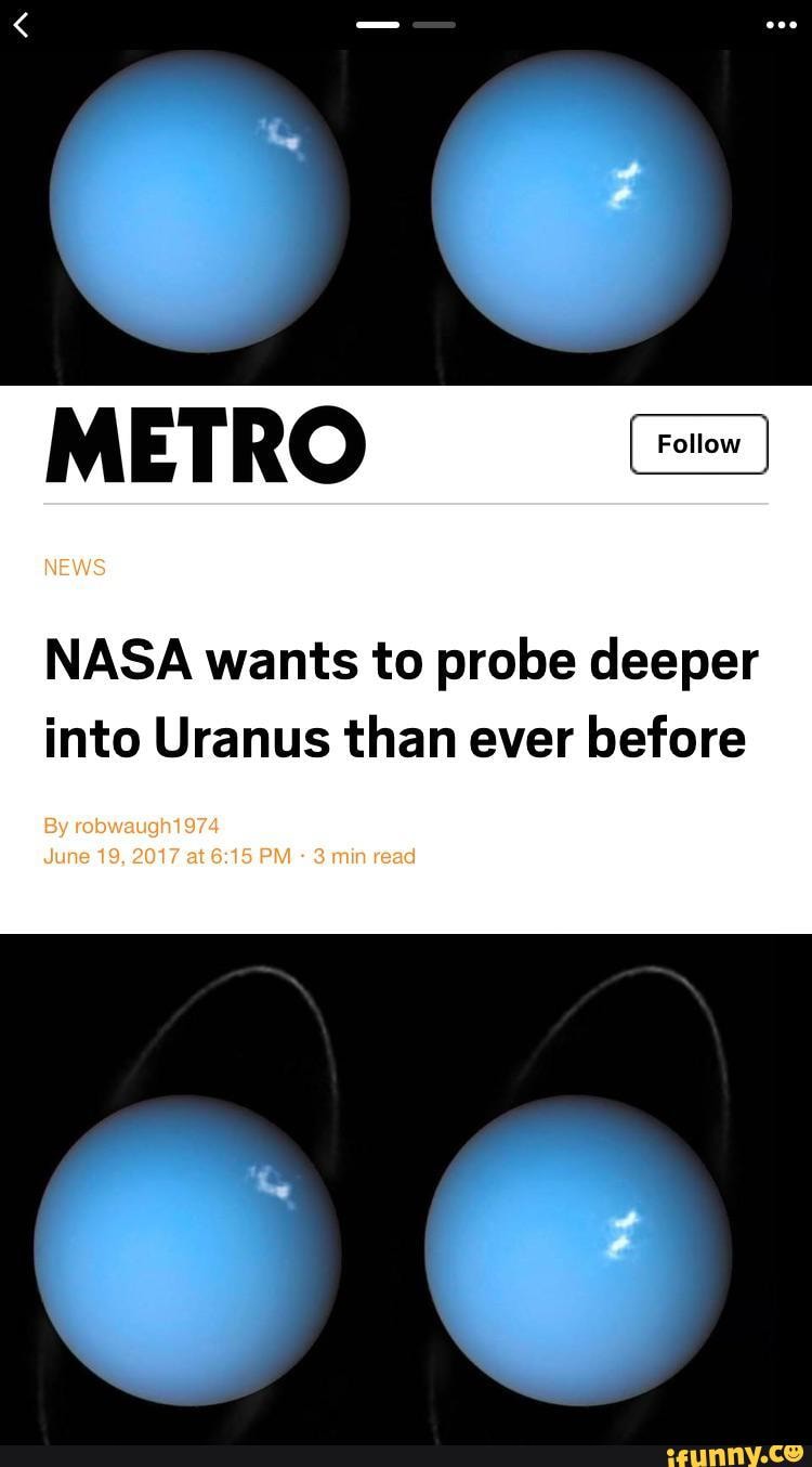 METRO
NASA wants to probe deeper into Uranus than ever before