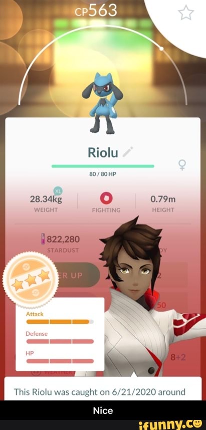 Riolu This Riolu was caught on 6/21/2020 around - Nice - iFunny