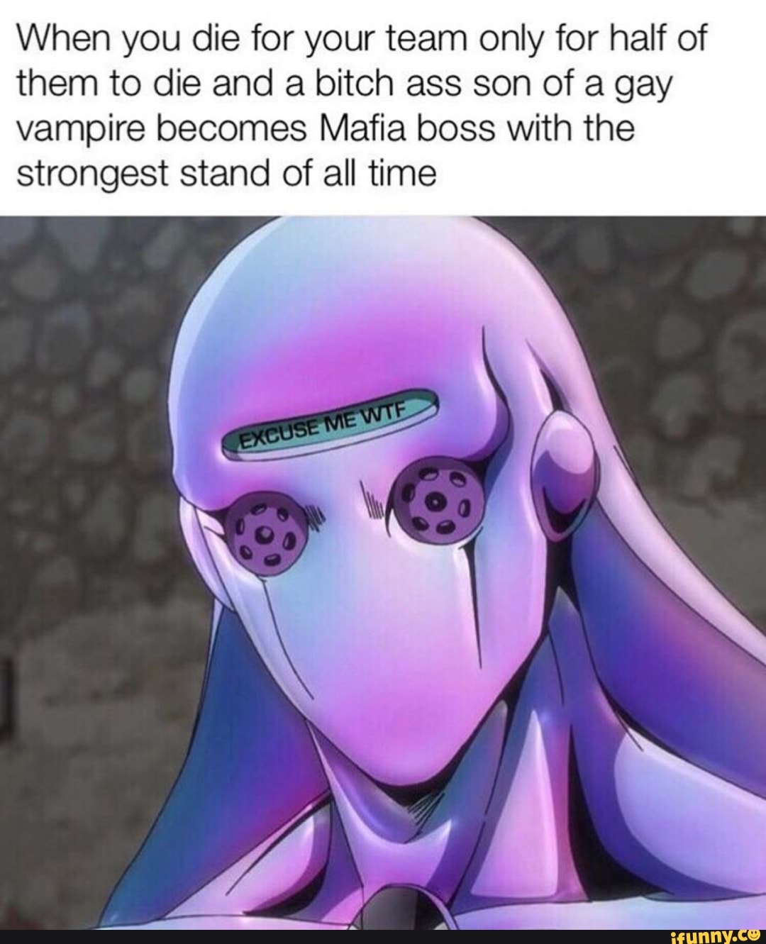 When you die for your team