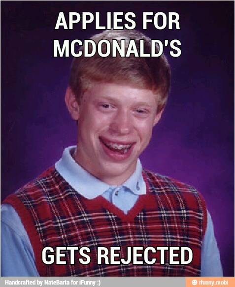 APPLIES FOR
MCDONALD'S