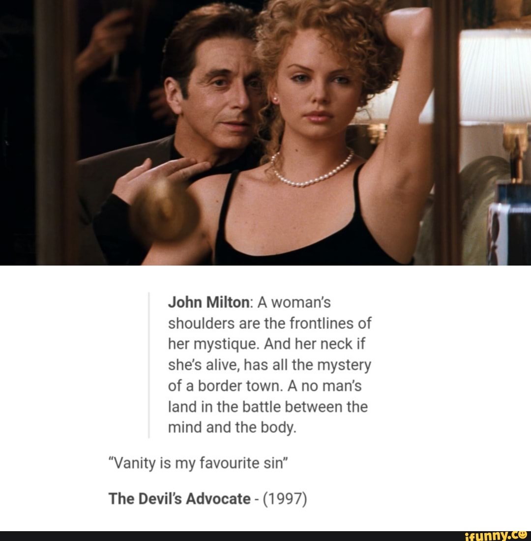 John Milton A woman's shoulders are the frontlines of her mystique