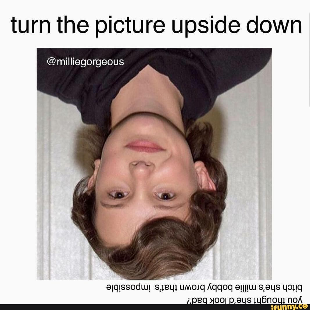 Turn the picture upside down iFunny