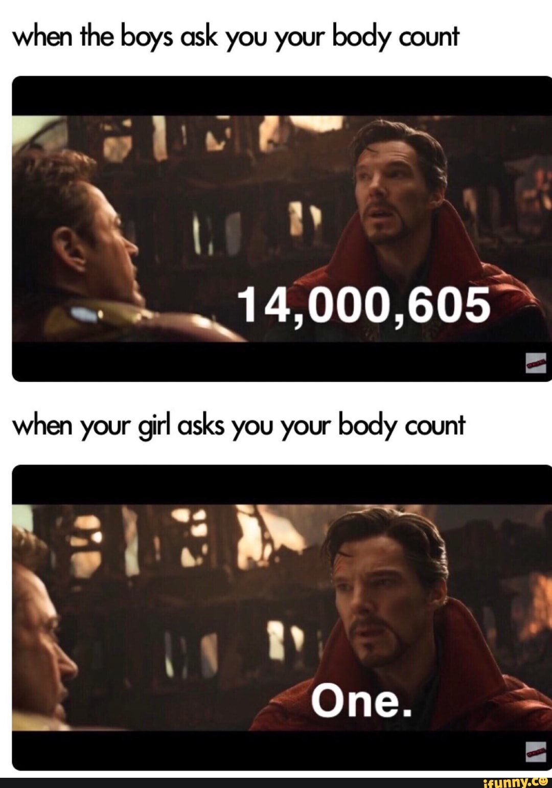 When the boys ask you your body count iFunny )