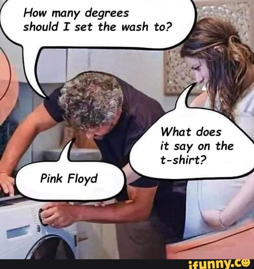 How many degrees should I set the wash to? What does it say on the t