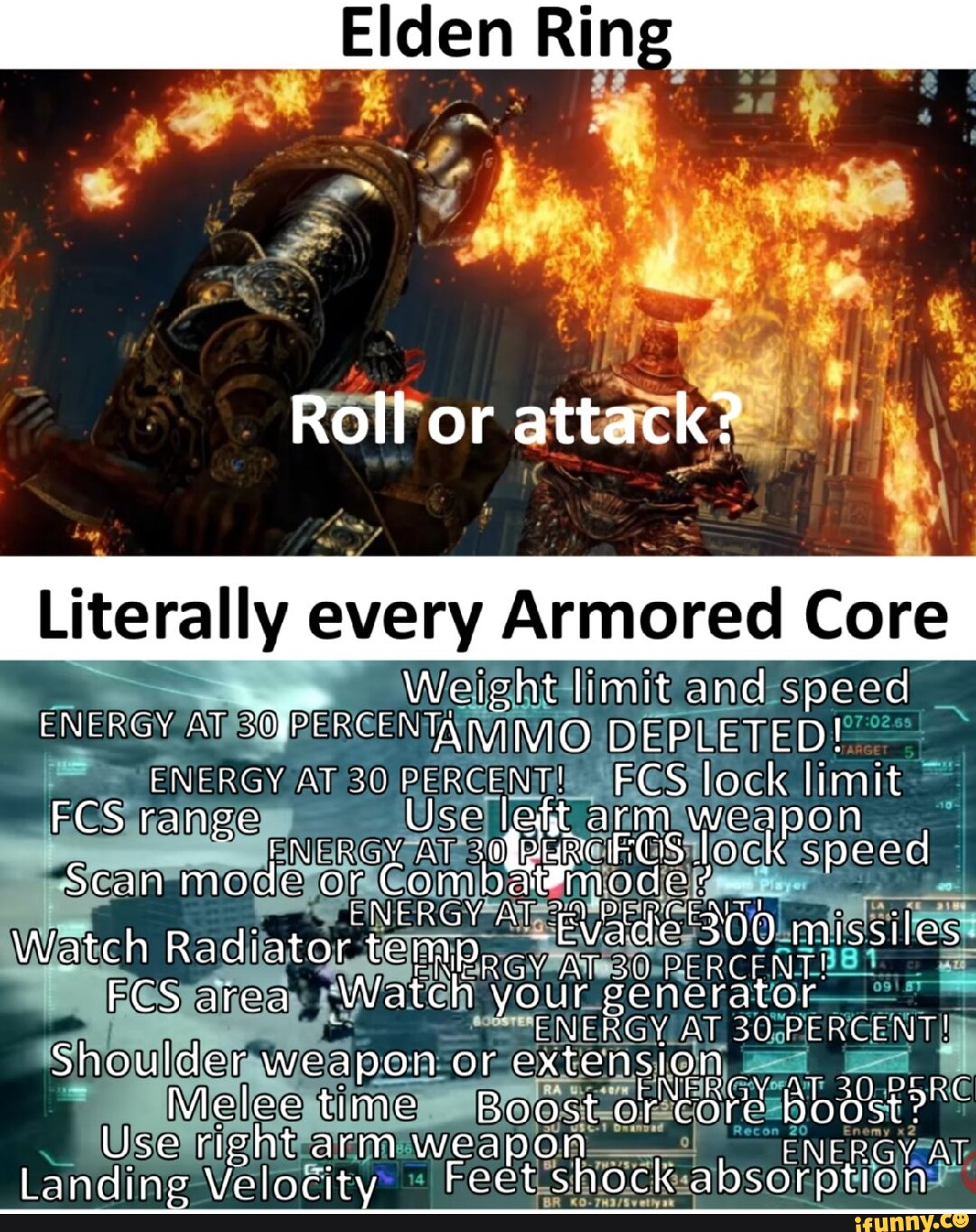 Elden Ring Roll or attack? Literally every Armored Core Weight limit