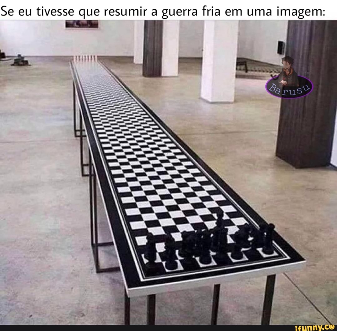 Se eu tivesse que resumir a guerra fria em uma imagem:
em uma imagem: