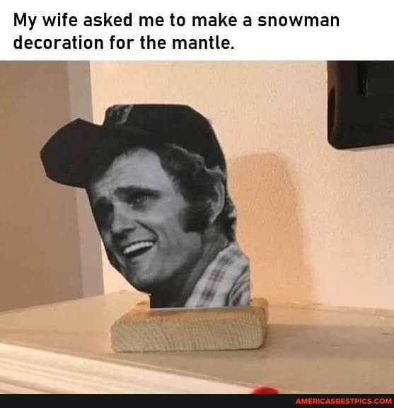 My wife asked me to make a snowman decoration for the mantle.