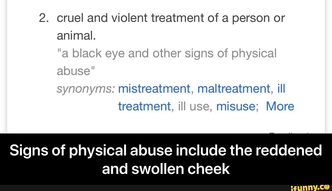 Signs Of Physical Abuse Include The Reddened And Swollen Cheek 