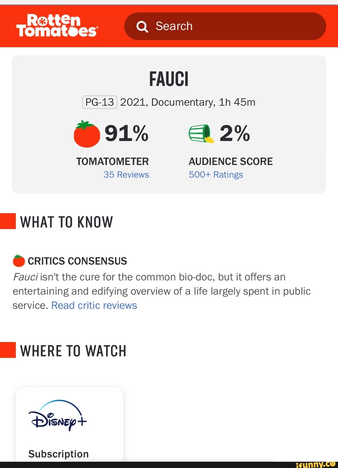 Audiencescore memes. Best Collection of funny Audiencescore pictures on  iFunny Brazil