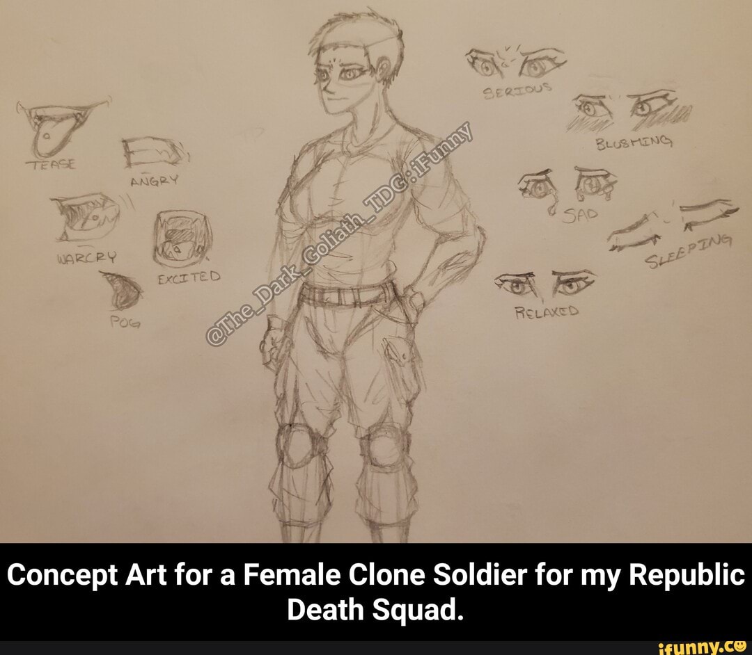 Concept Art for a Female Clone Soldier for my Republic
Death Squad. - Concept Art for a Female Clone Soldier for my Republic Death Squad.
