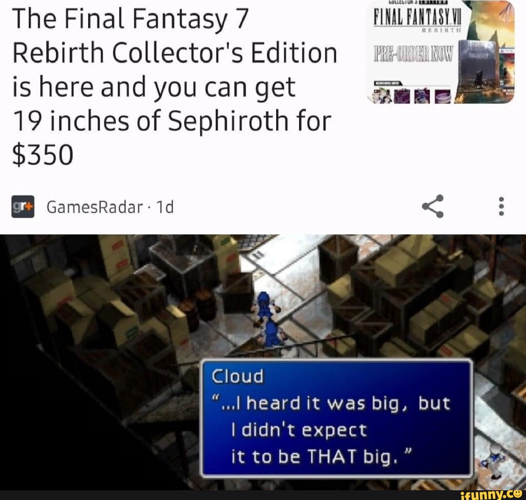 Final Fantasy VII Rebirth Collector's Edition