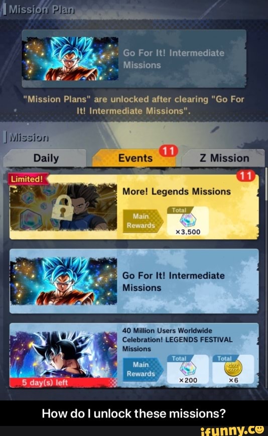 Missi6n Pan Go For It Intermediate Missions Mission Plans Are Unlocked After Clearing Go For It