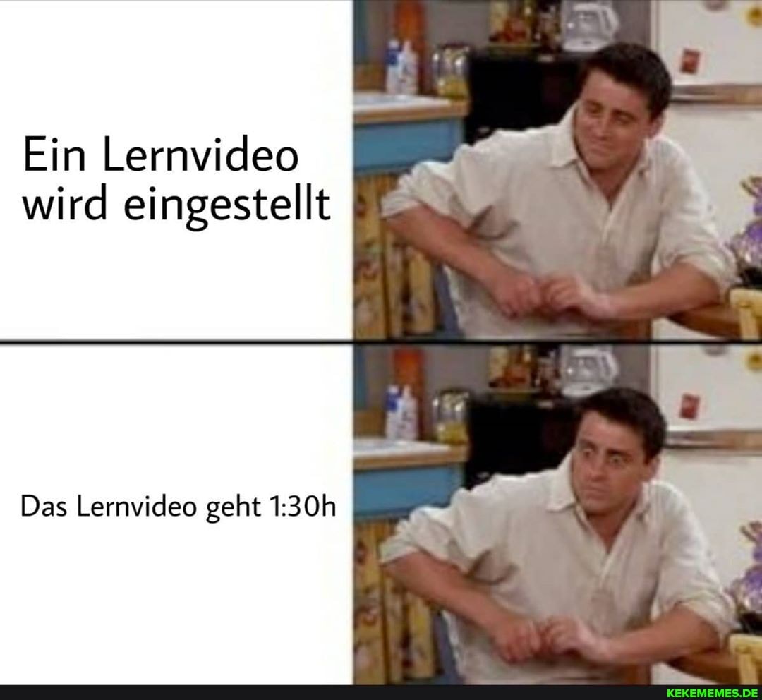 Ein Lernvideo wird eingestellt
Das Lernvideo geht