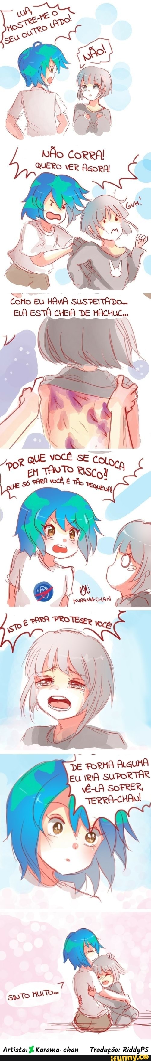 CoMo EU HAVIA SUSPEITA DO...
ELA ESTÁ CHEA DE MACHUCA
QUE VOCÊ SE
TANTO RiSCoÀ oLHE SO
a I
DE ALGuMA Eu RIA SUPORTAR vÊ-LA SOFRER,
Artista: É Kurama-chan Tradução: RiddyPS