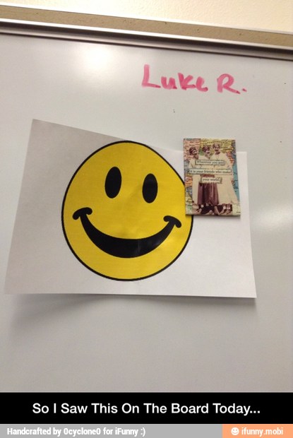 So I Saw This On The Board Today...