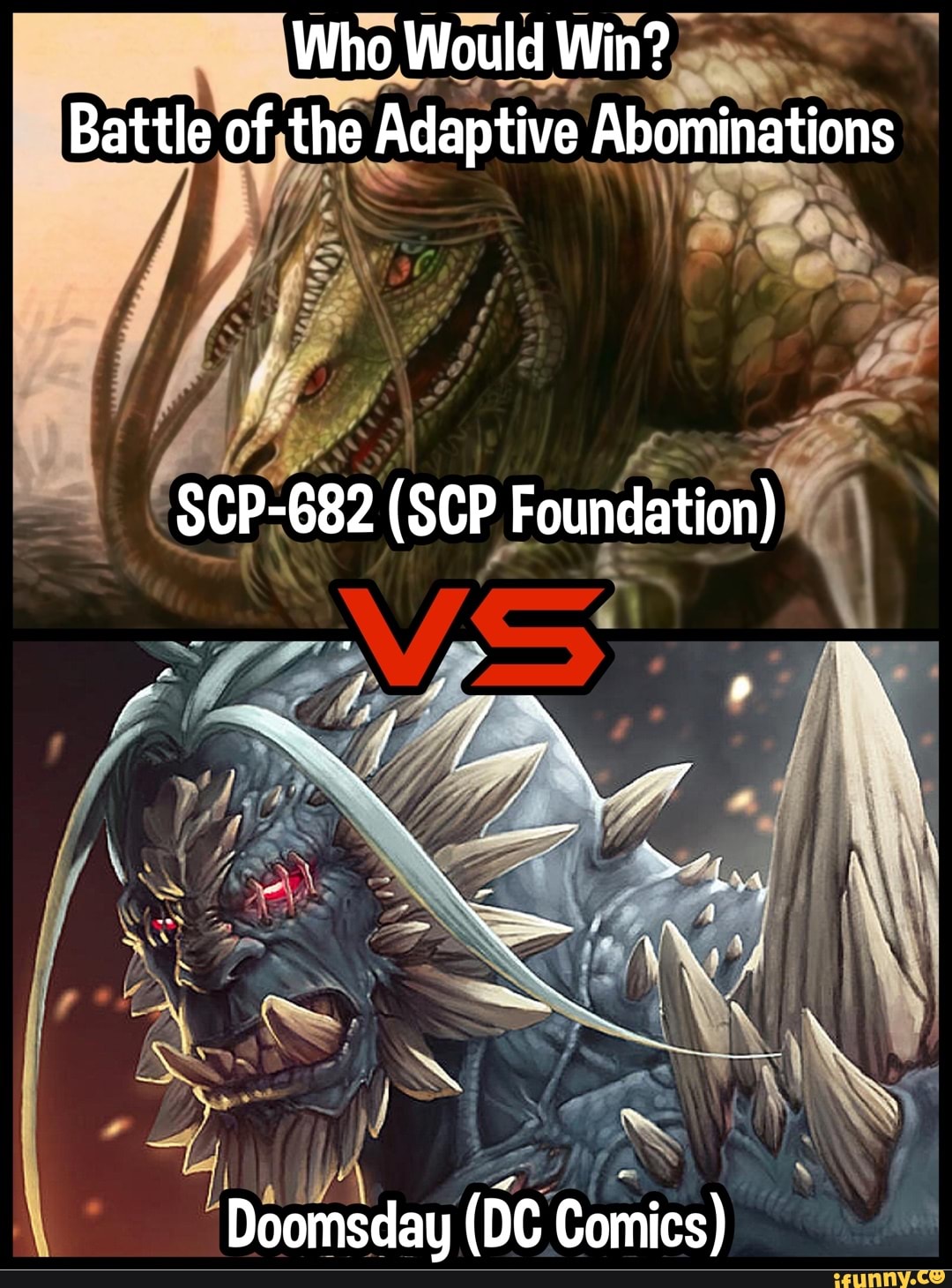 Doomsday vs. SCP-682! (DC Comics vs. SCP Foundation)