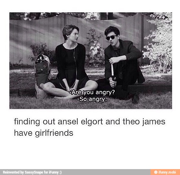 finding out ansel elgort and theo james
have girlfriends
