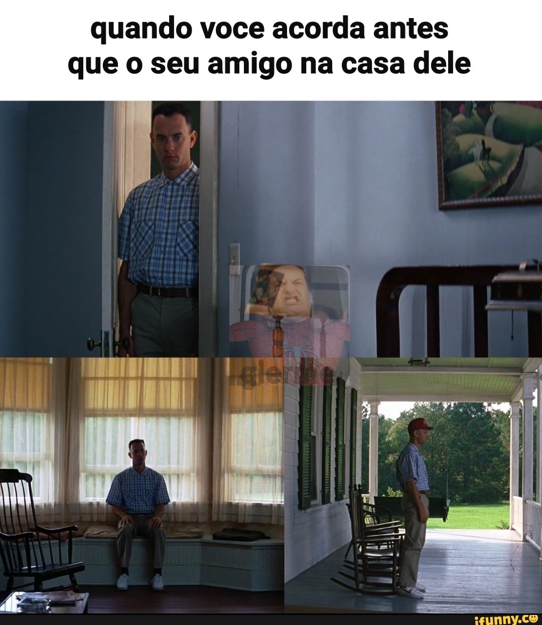 quando voce acorda antes
que o seu amigo na casa dele
I ;
um ra