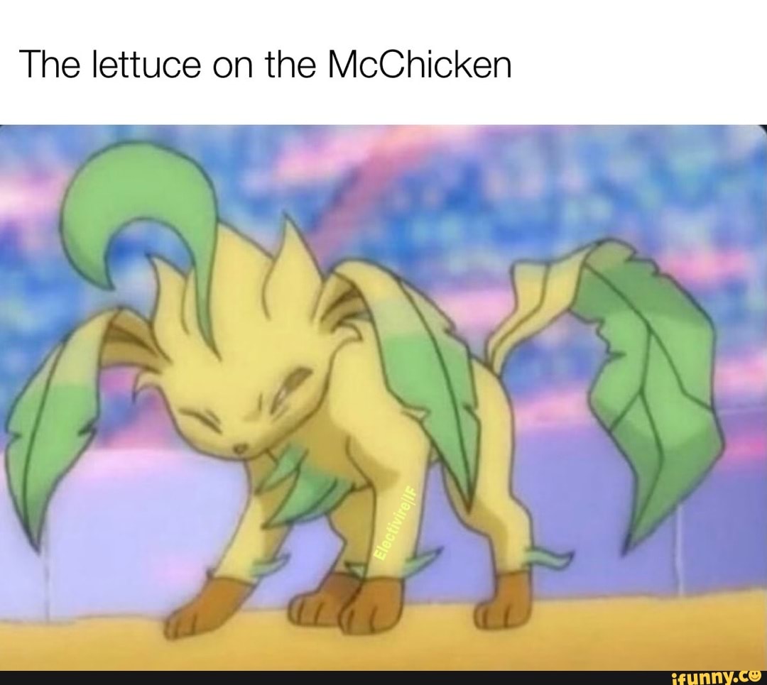 The lettuce on the McChicken