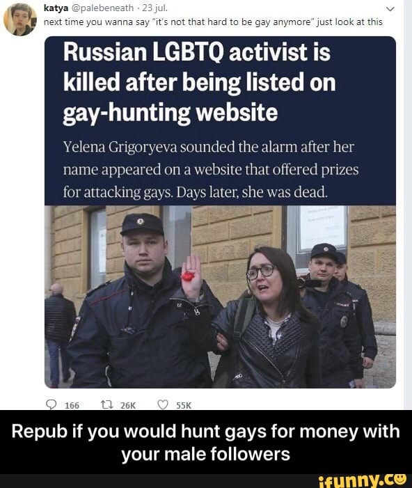 Russian LGBTO Activist Is Killed After Being Listed On Gay-hunting ...