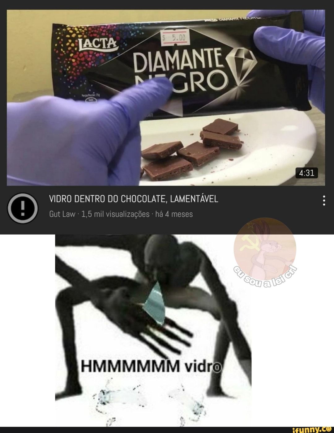JACTA
DIAMANTES
O) VIDRO Gut Law DENTRO 1,5 mil DO CHOCOLATE, visualizações há LAMENTÁVEL meses
Gut Law 1,5 mil visualizações - há 4 meses