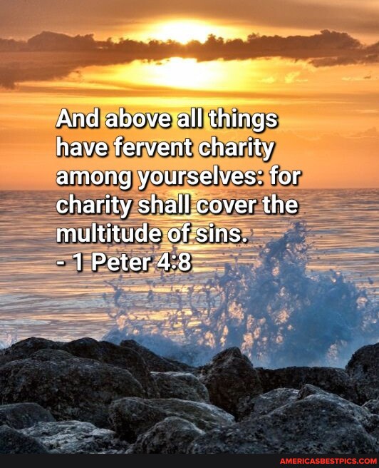 And above all things have fervent charity among yourselves for charity