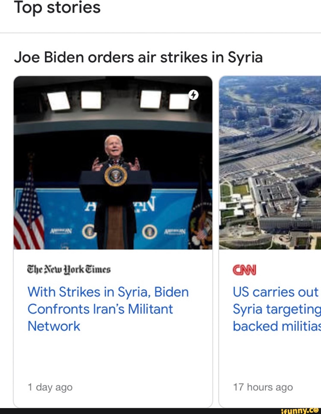 Top Stories Joe Biden Orders Air Strikes In Syria He New York Times ...