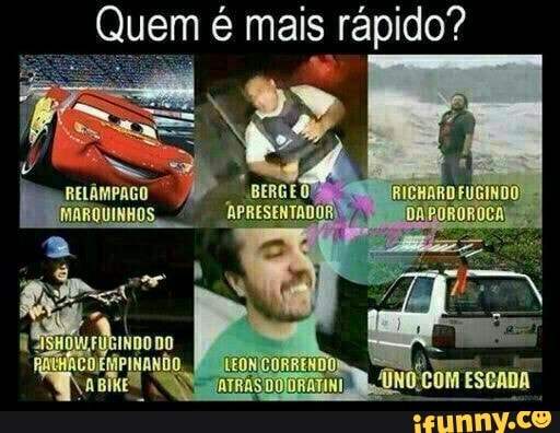 Quem é mais rápido?
PINANDO,
com