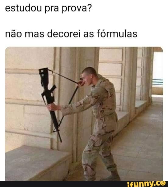 estudou pra prova?
não mas decorei as fórmulas
