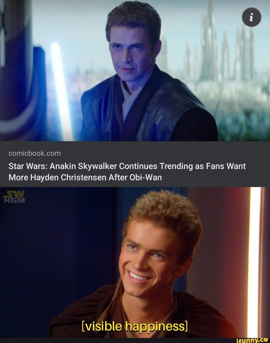 Star Wars: Anakin Skywalker Continues Trending as Fans Want More Hayden