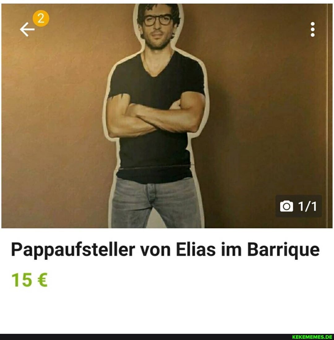 Pappaufsteller von Elias im Barrique
15