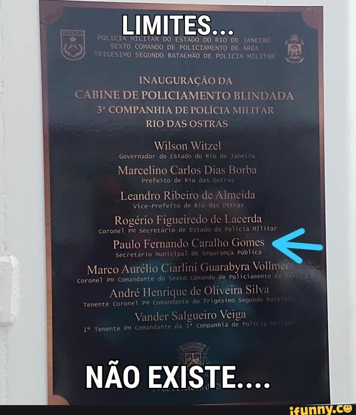 TLITAR DO ESTADO DO RIO DE JANE
GESTNO SEGUNDO BATALHÃO DE POLICIA
INAUGURAÇÃO DA
CABINE DE POLICIAMENTO BLINDADA
3º COMPANHIA DE POLÍCIA MILITAR
RIO DAS OSTRAS
Marcelino
Carlos D
Leandro Ribeiro
de
Almeida
Rover Figueir Lacerda
nel ta