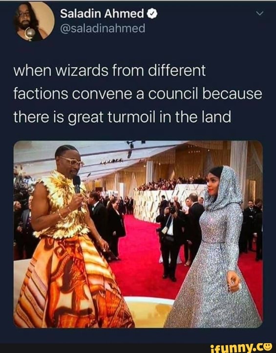 when wizards from different
factions convene a council because
there is great turmoil in the land
