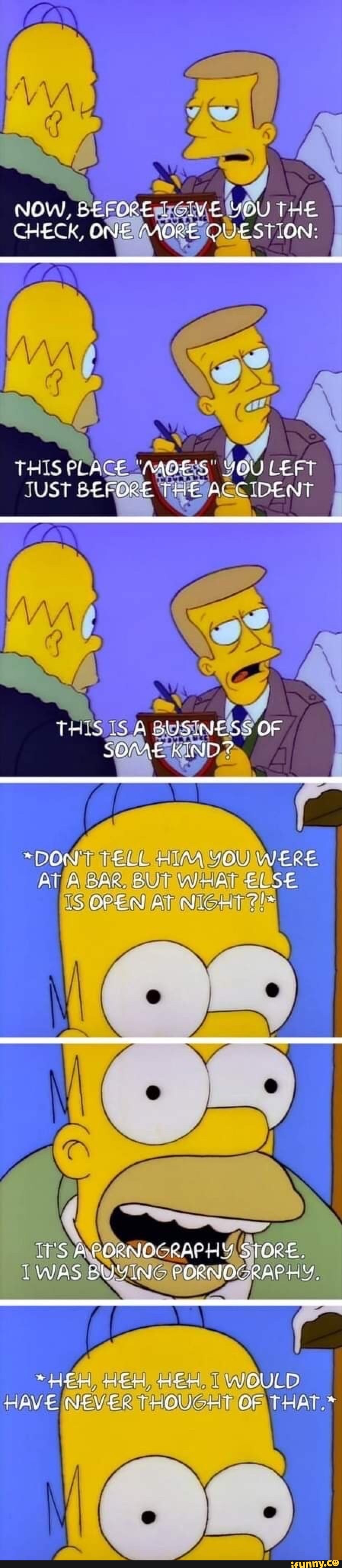 NOW, YOU THE
CHECK, OUESTION:
AA
THIS PLACE JUST BEFORE DENT
BUT TS AT
AT
ORE-
TWAS
WOULD HAVE NEVER THOUGHT OF AT.