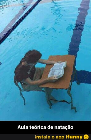 Aula teórica de natação