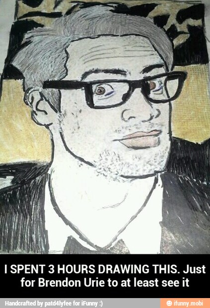 I SPENT 3 HOURS DRAWING THIS. Just
for Brendon Urie to at least see it - I SPENT 3 HOURS DRAWING THIS. Just for Brendon Urie to at least see it